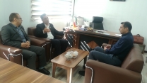 جلسه با رئیس بانک کشاورزی استان قم