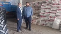 بازدید از انبار کارگزارای کود حسن کرد  در شهرستان گالیکش