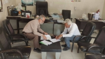 نظارت بر روند توزیع کودهای یارانه‌ای در کارگزاری شهرستان میناب