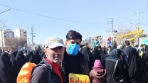 شرکت کارکنان شرکت خدمات حمایتی کشاورزی در راهپیمایی 22 بهمن