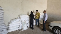 نظارت و کنترل اکیپ پایش شرکت خدمات حمایتی کشاورزی استان  از انبار کارگزاری های منطقه الموت  شهرستان قزوین