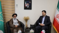 دیدار دکتر بهزاد باباخانی مدیرعامل شرکت خدمات حمایتی کشاورزی با آیت الله ربانی نماینده محترم ولی فقیه در وزرات جهادکشاورزی