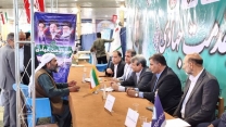 برگزاری میز خدمت جهادی همزمان با هفته دولت در مصلی قدس شهرستان زاهدان استان سیستان وبلوچستان 