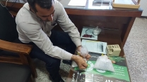 نمونه برداری از محموله 200 تنی کودشیمیایی سولفات پتاسیم گرانوله