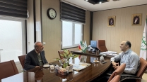نشست معاون برنامه ریزی و فناوری اطلاعات شرکت با مدیر استان قزوین
