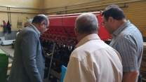 بازدید مدیر شرکت خدمات حمایتی کشاورزی استان آذربایجان شرقی از ماشین آلات و ادوات کشاورزی شرکت کشت گستر