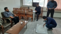 نمونه برداری کود سولفات پتاسیم در انبار 30 هزار تنی شرکت خدمات حمایتی کشاورزی استان آذربایجان شرقی