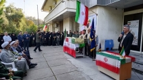 کارکنان شرکت خدمات حمایتی کشاورزی استان گلستان از پیکر مطهر شهید سلطانی استقبال کردند